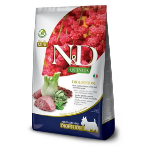 FARMINA N&D DOG GF QUINOA LAMB DIGESTION S suņu barība Jērs, kvinoja, fenhelis 7kg